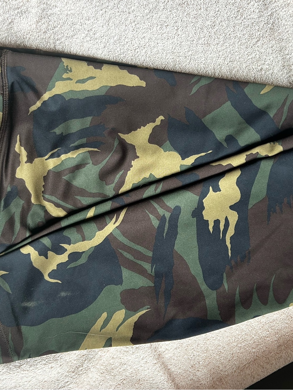 Kiragrace Camo Print Leggings - Olive Green Large